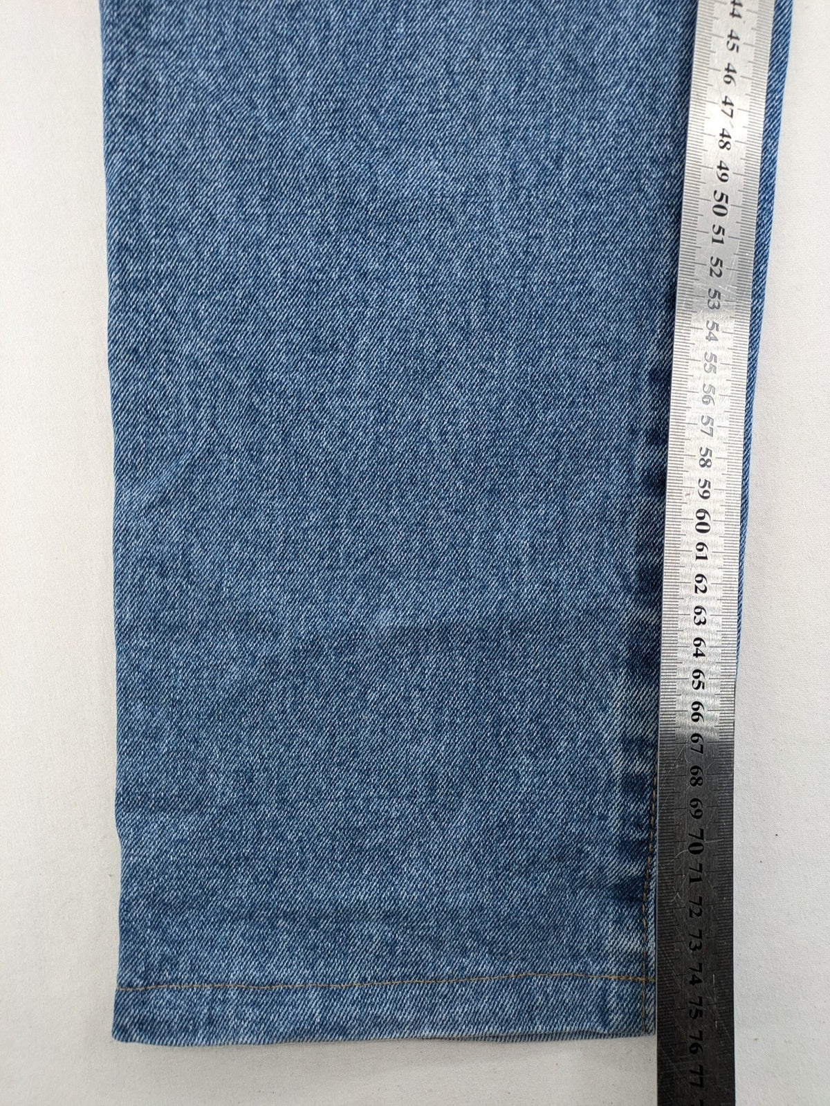 Novilunio blue straight leg jeans 5-pocket style 100% cotton vintage wash