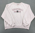 H&M cream turtle neck jumper embroidered Harvard University logo, soft cotton blend.