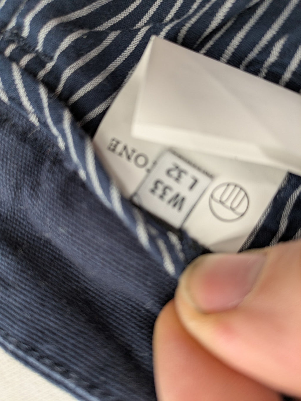 Keystone Apparel navy chino pants slim fit organic cotton with classic design.