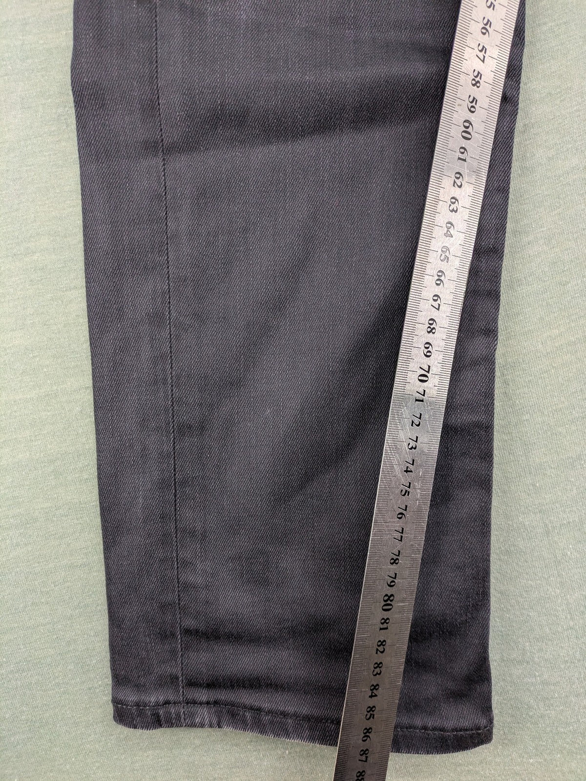 Tommy Hilfiger grey straight jeans faded denim with iconic logo detail.
