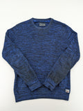 Angelo Litrico blue-grey turtle neck jumper, textured knit, casual style, 100% cotton.