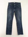 Wrangler straight jeans blue stretch denim classic fit W29 L30 with logo patch