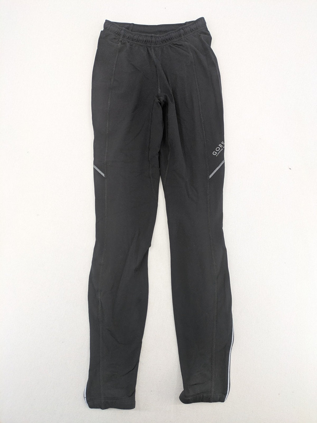 GORE RUNNING WEAR black bicycle tights with reflective details and zippered ankle openings.