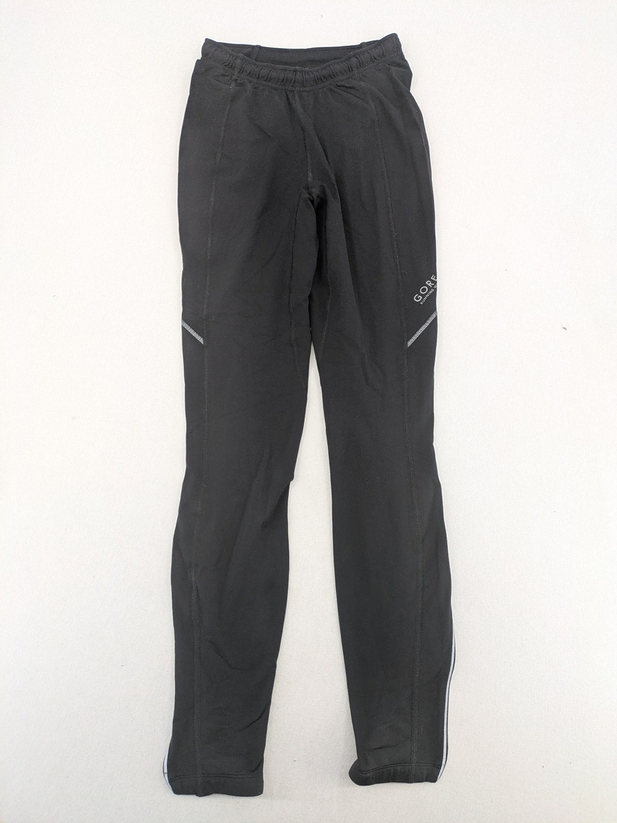 GORE RUNNING WEAR black bicycle tights with reflective details and zippered ankle openings.
