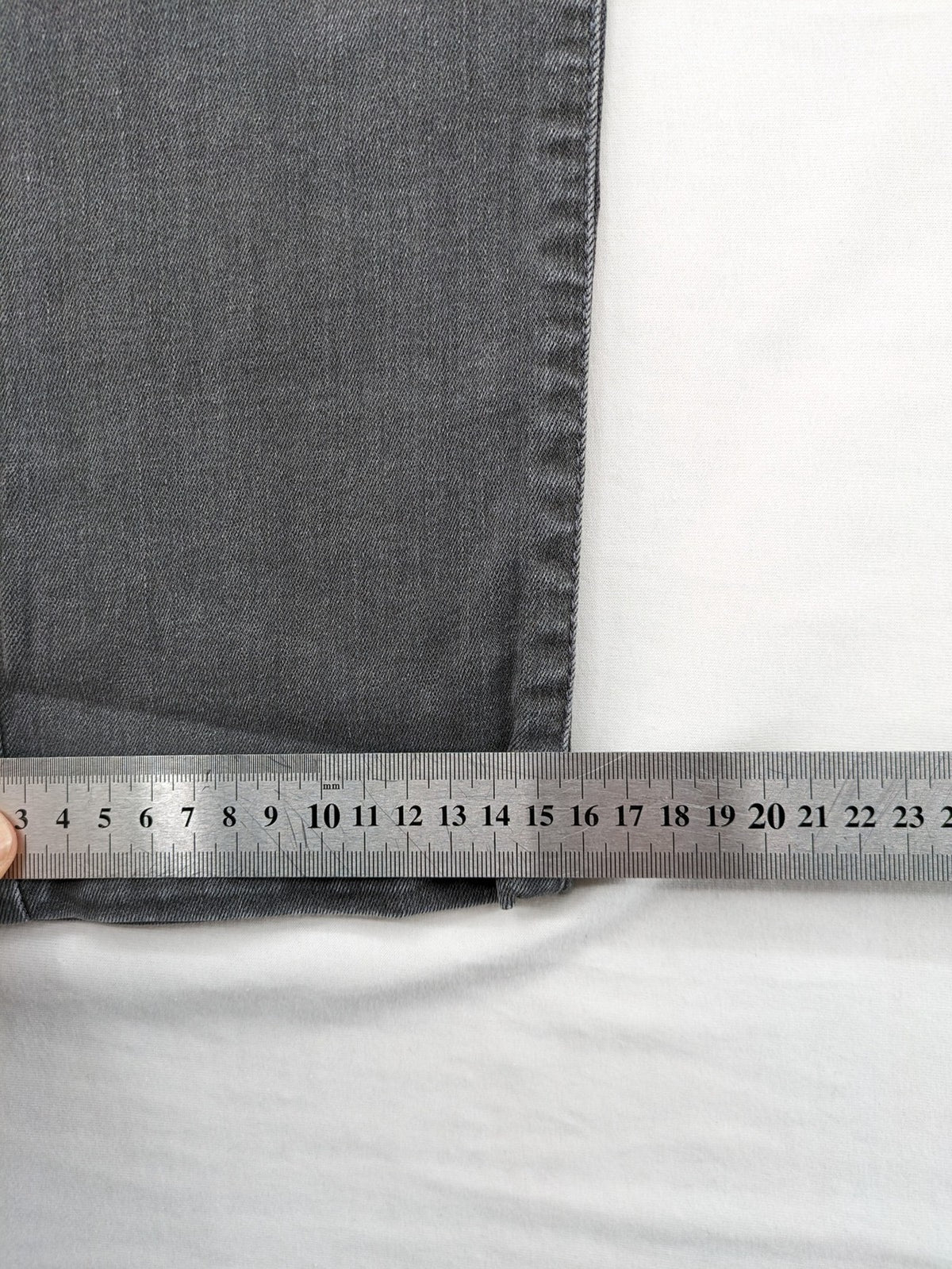 Clockhouse grey skinny fit jeans with biker ribbed panels and subtle distressed details.