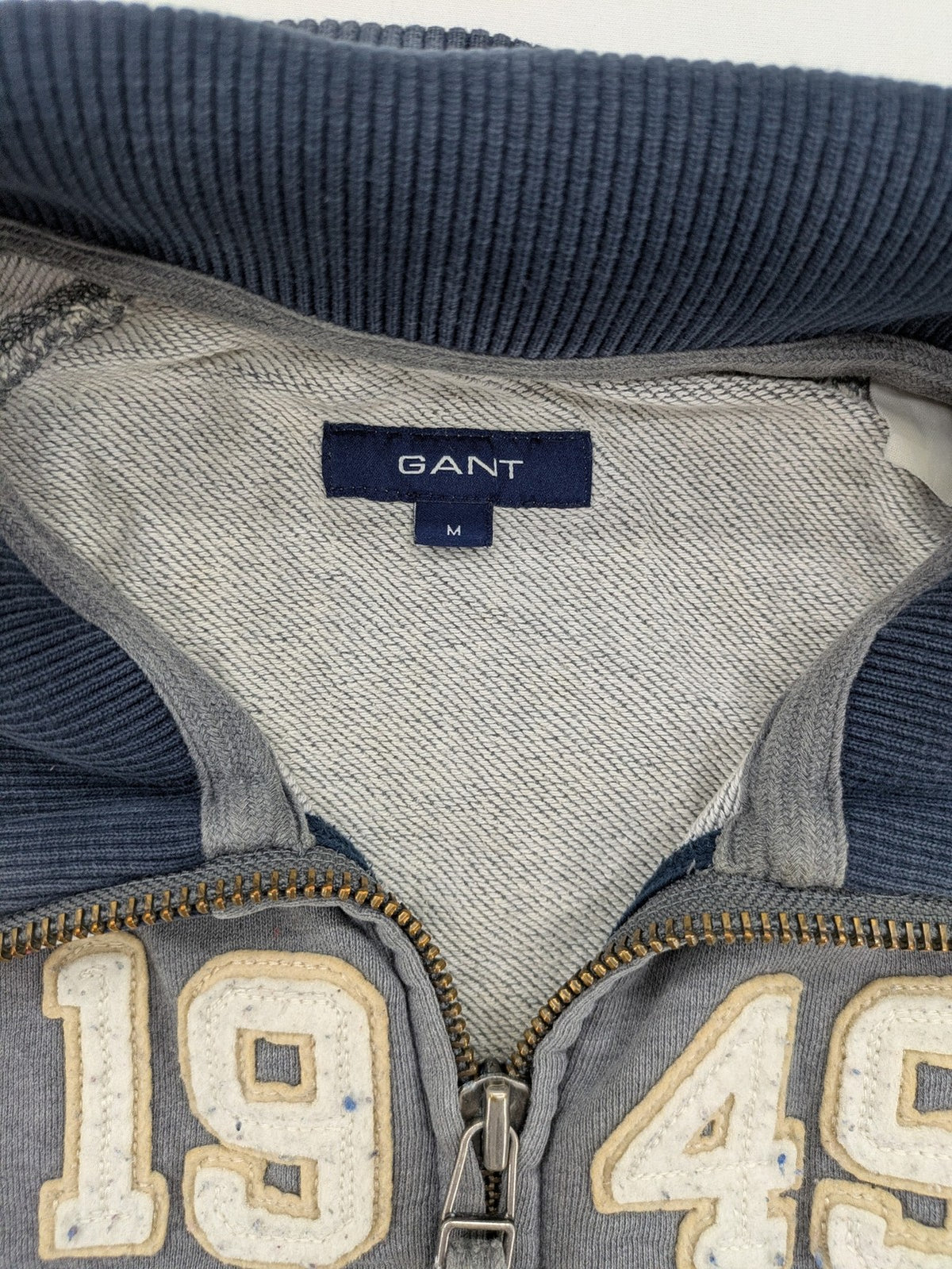 GANT multi turtle neck jumper with large 1949 logo and ribbed collar.