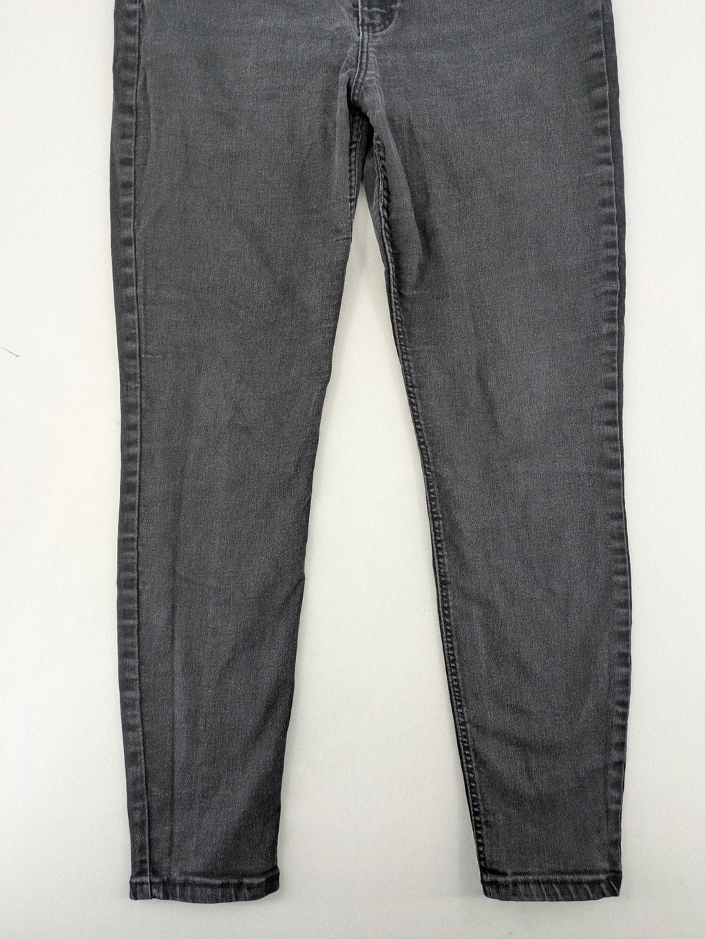 Zara high waist mom jeans faded black classic 5-pocket design stretch denim