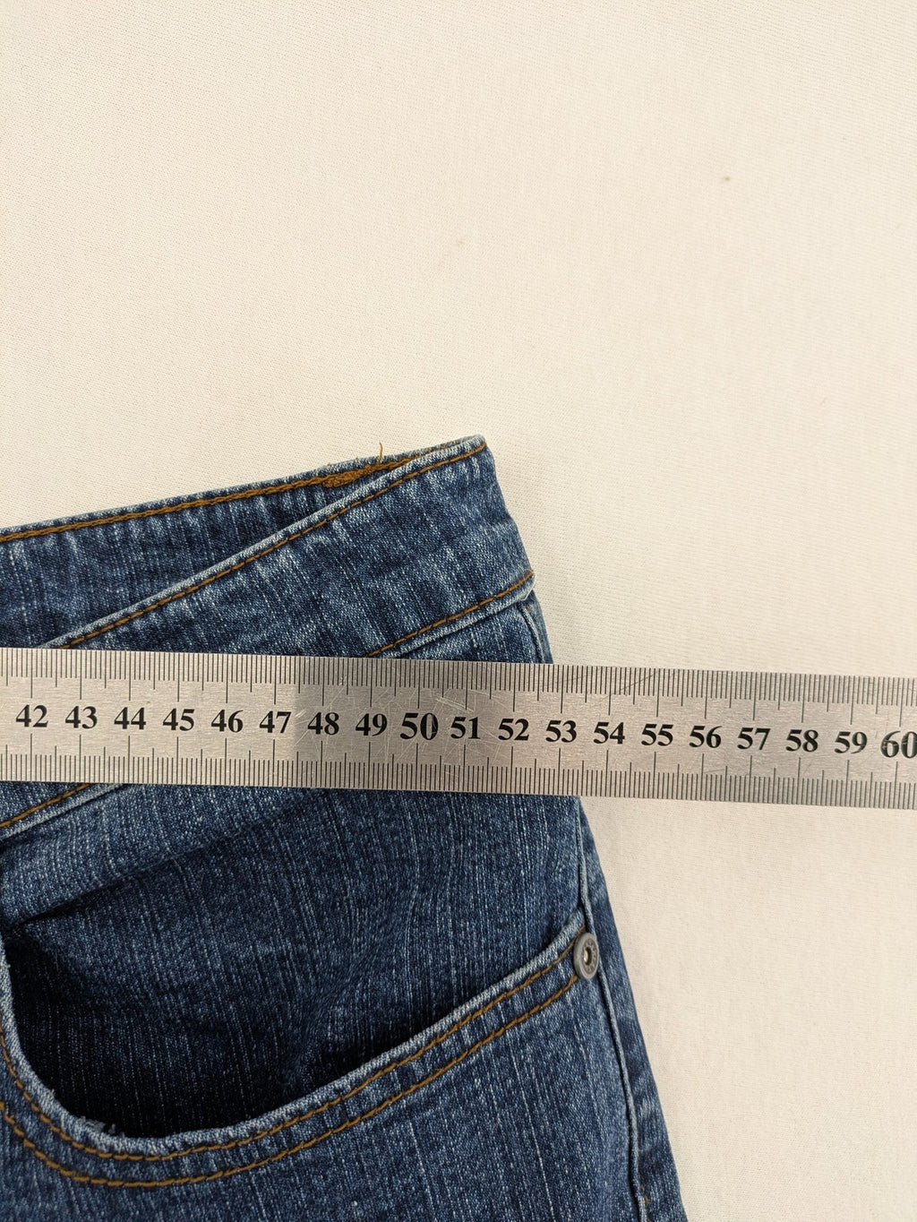 RE&X blue straight jeans dark wash five-pocket design stretch denim material