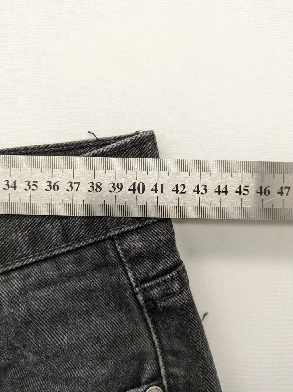 Manguun straight jeans black grey washed denim 5-pocket design regular fit