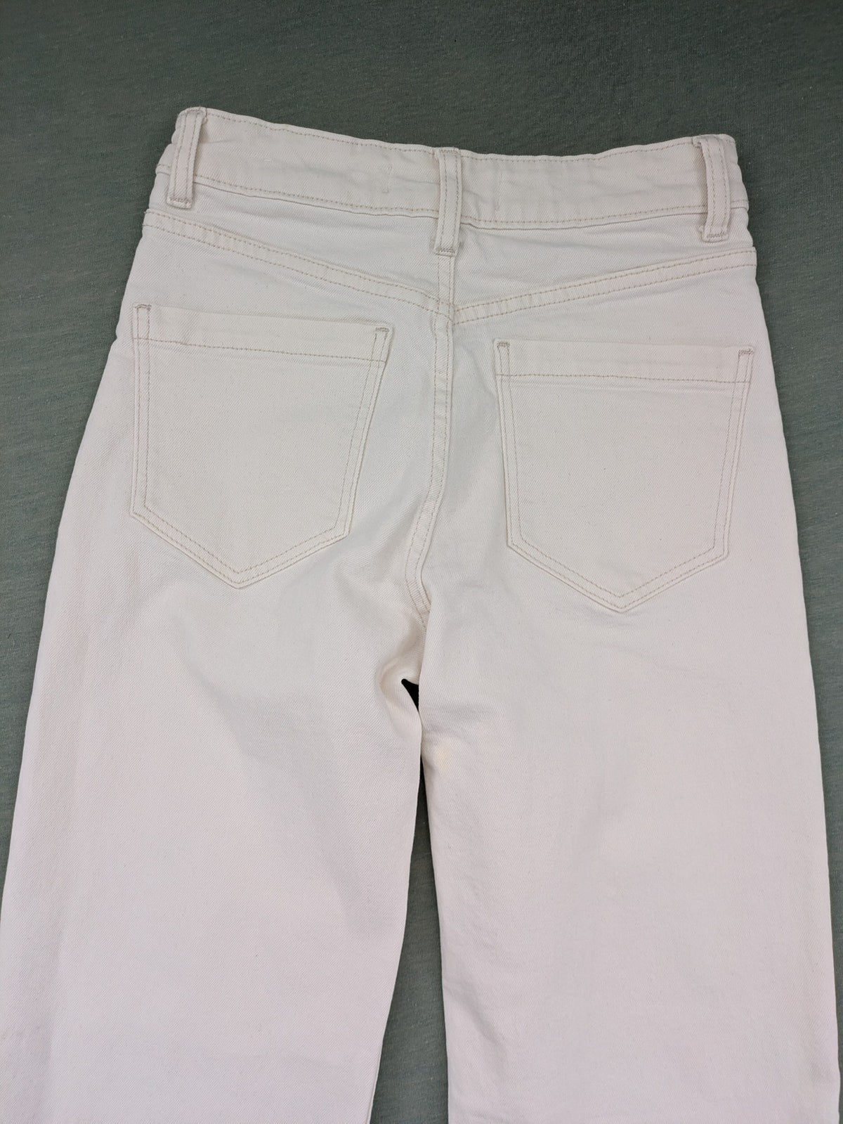 MNG pink straight jeans high waist wide leg cotton with classic pockets and zipper.
