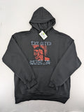 The Exploited black zip-through hoodie with large front print of skull and logo.