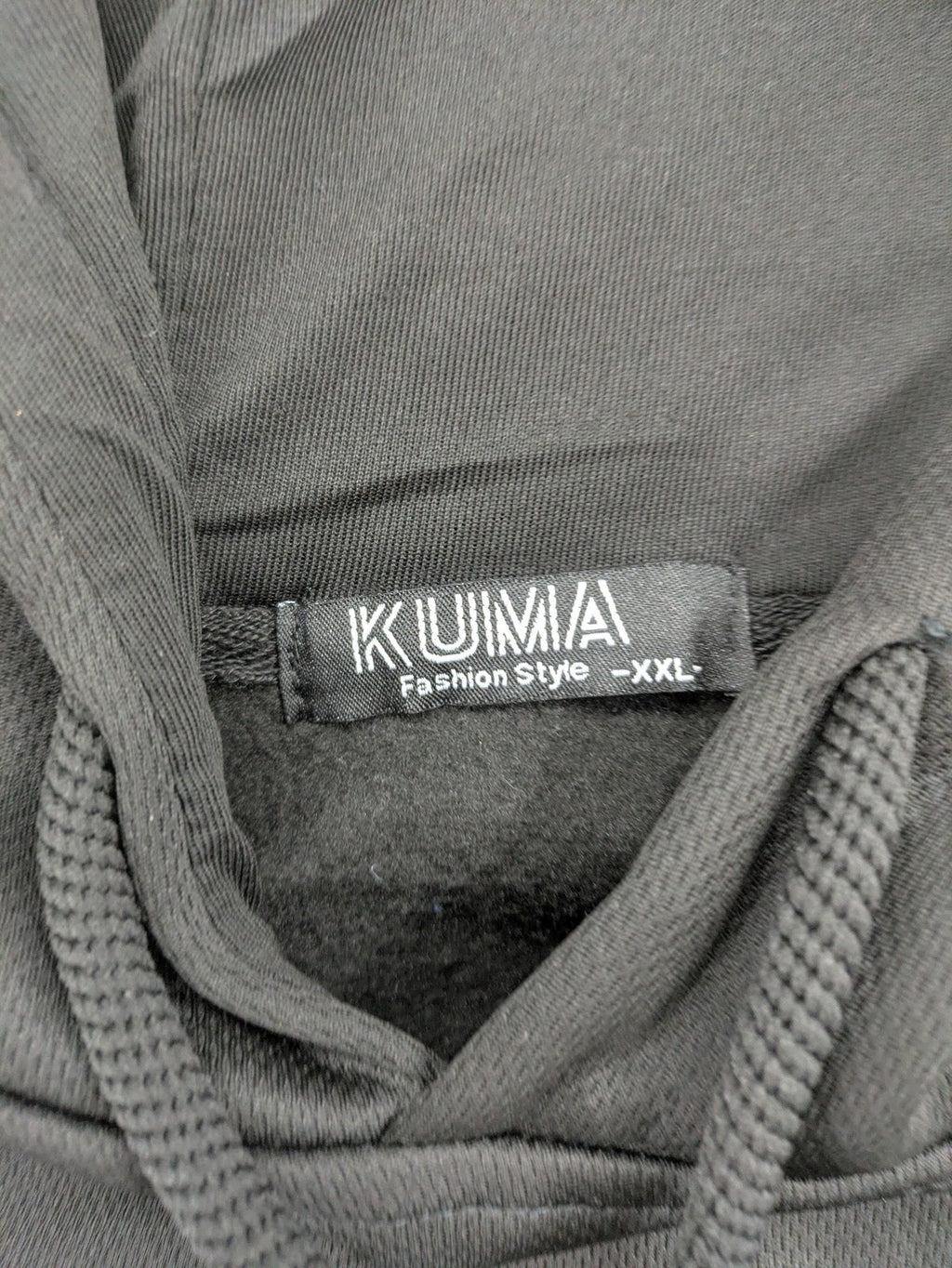 Kuima multi graphic hoodie black featuring large Bugs Bunny print and kangaroo pocket.