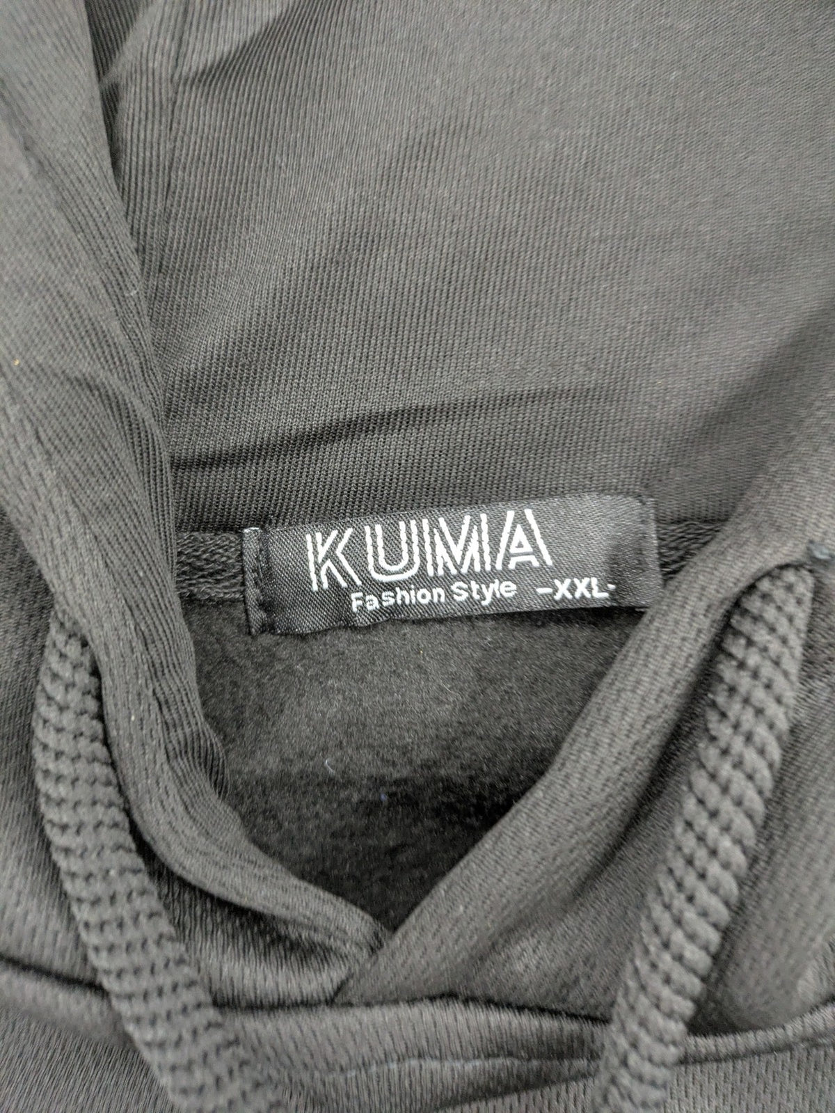 Kuima multi graphic hoodie black featuring large Bugs Bunny print and kangaroo pocket.