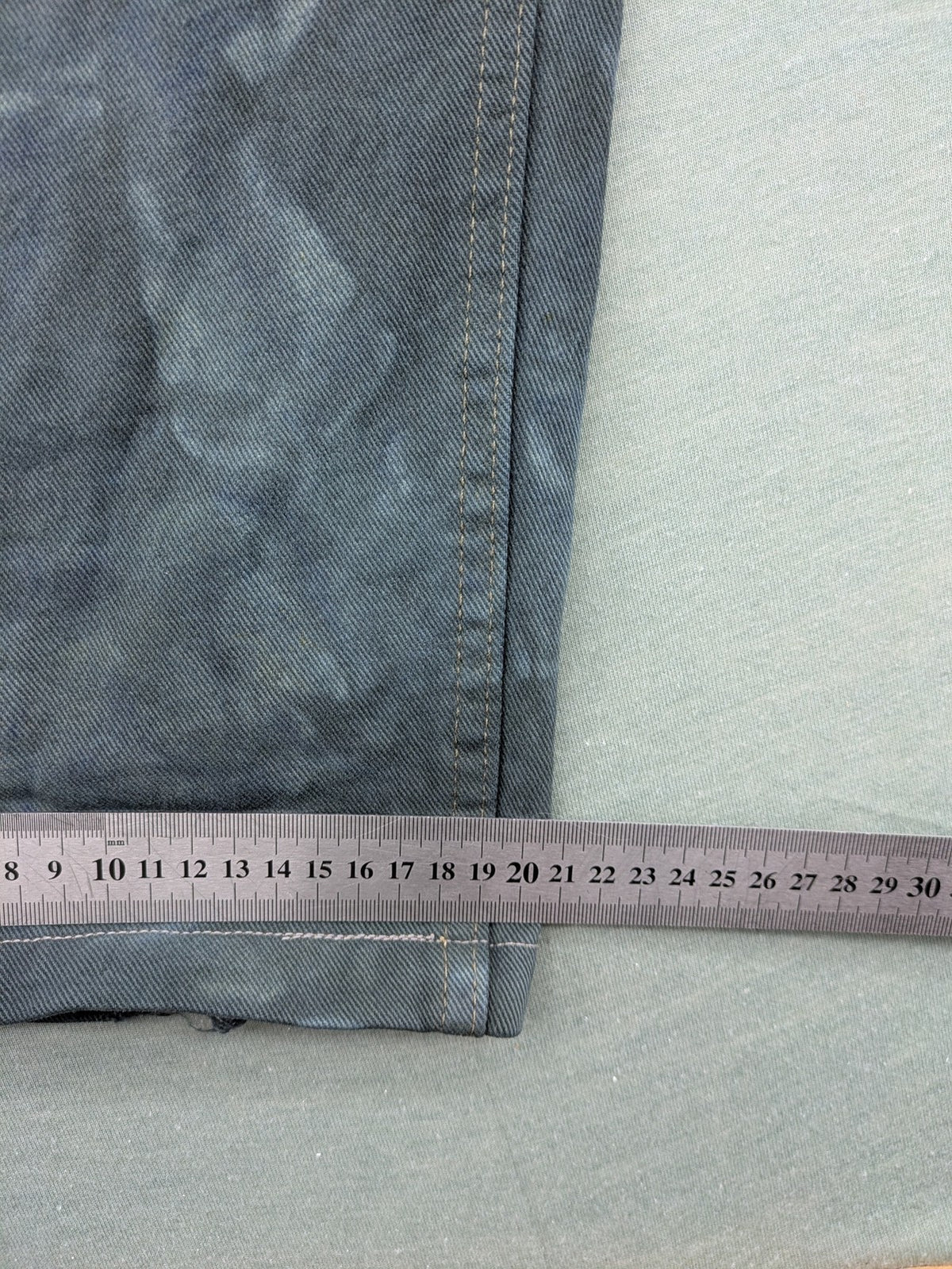 Lee straight jeans grey and white custom tie-dye acid wash with classic 5-pocket style.