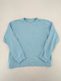 Country Road blue turtle neck jumper with embossed logo on chest, made from cotton.