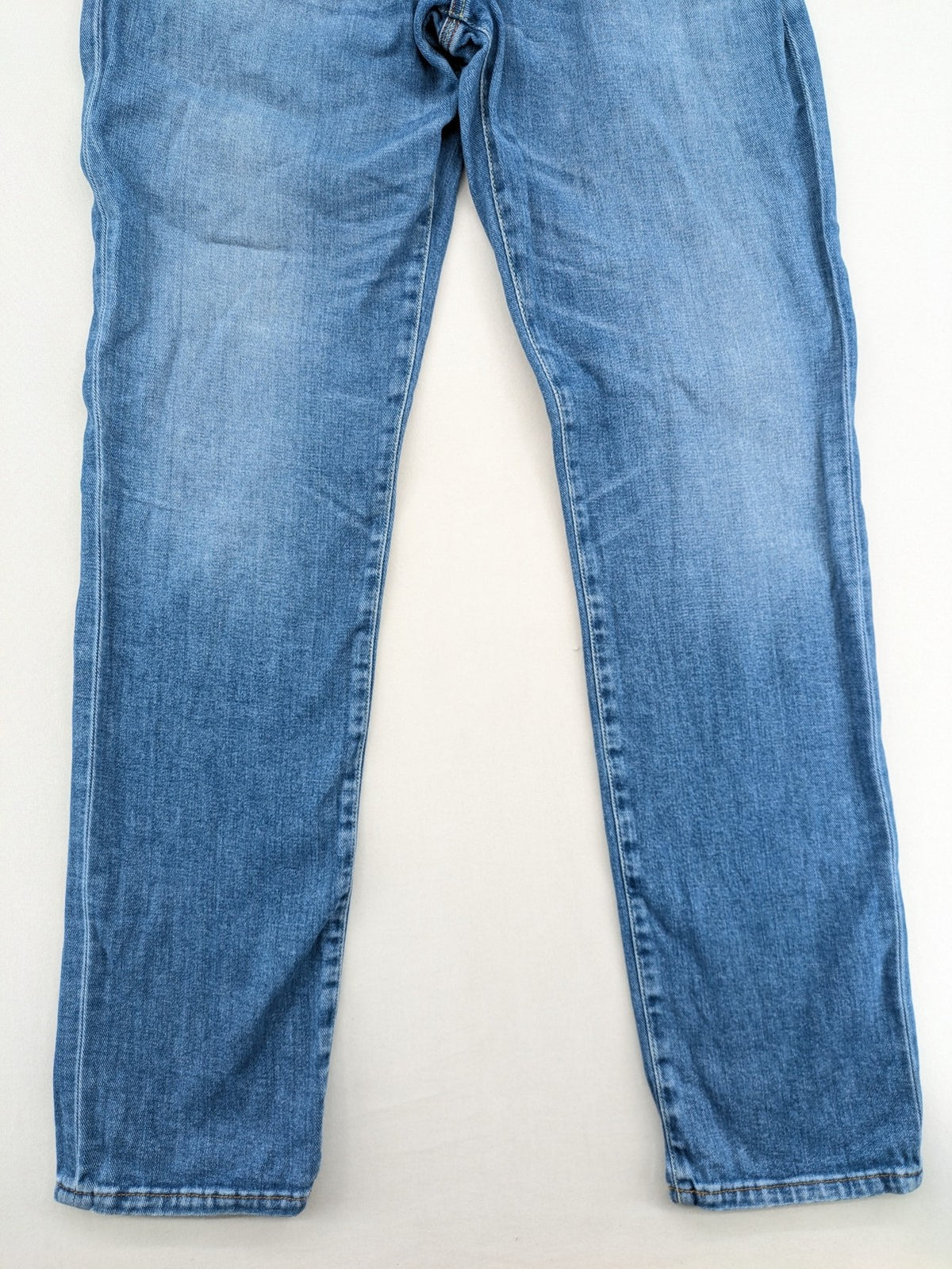 ALBERTO straight jeans blue cotton stretch denim classic 5-pocket style with contrast stitching