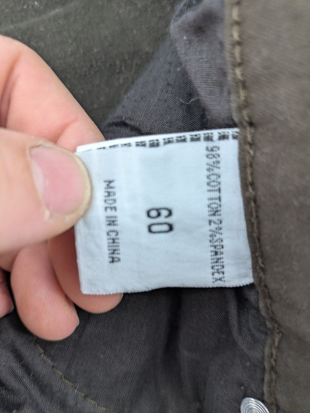 Paladino brown straight jeans five-pocket design stretch cotton fabric
