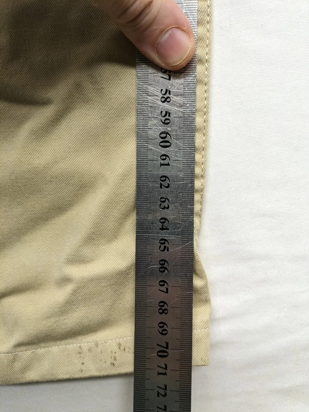 Go West beige straight jeans 5-pocket style durable cotton material