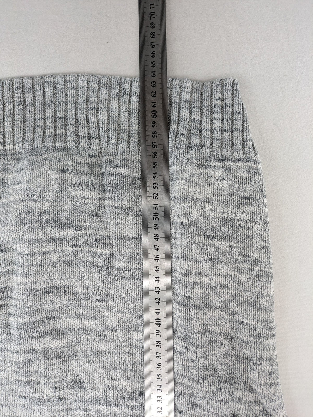 H&M L.O.G.G. grey turtle neck jumper with stylish shawl collar and textured knit.