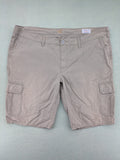 camel active beige cargo shorts cotton fabric multiple pockets classic design