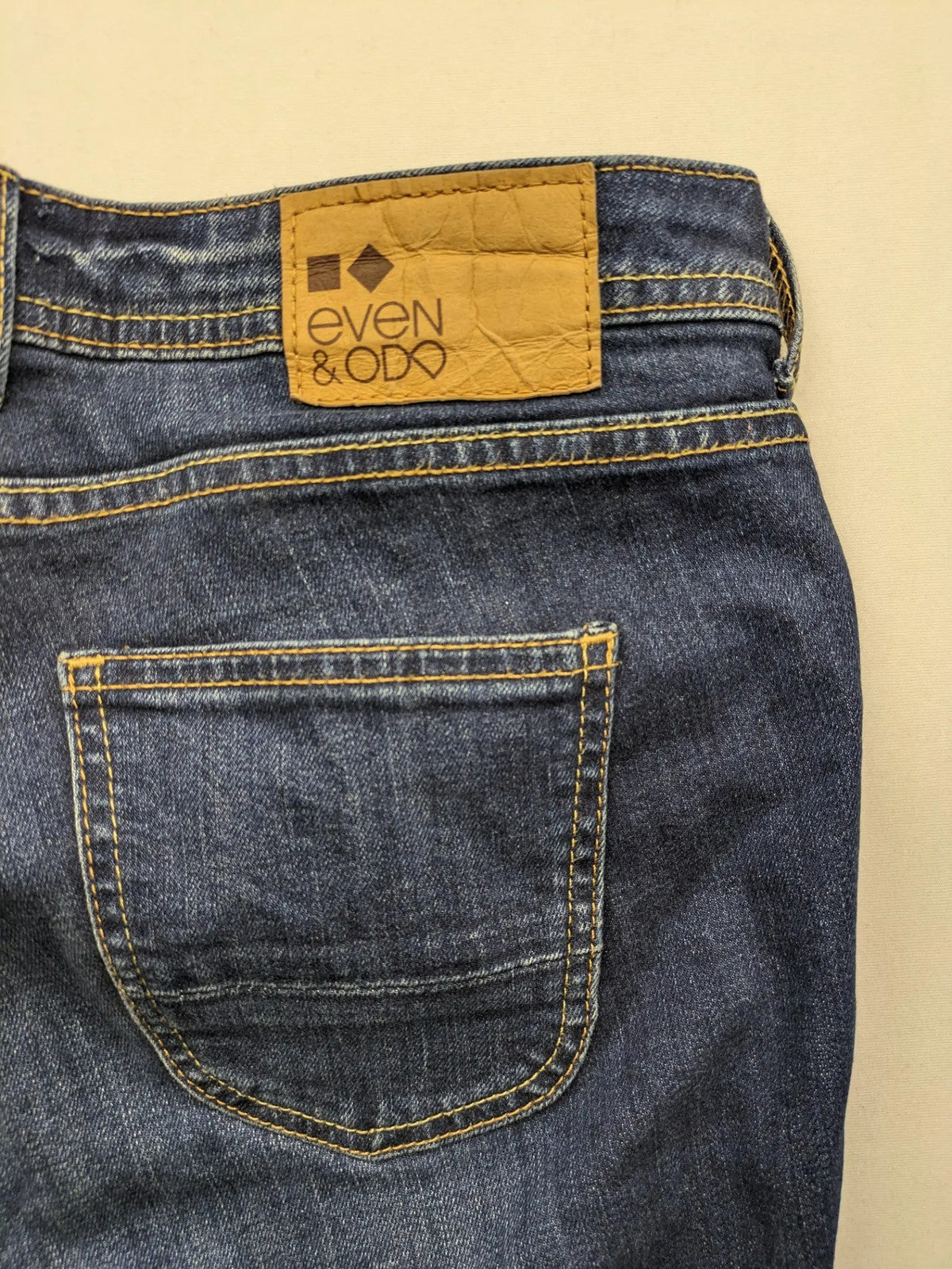 Even & Odd blue skinny jeans with five-pocket design and stretch denim material.