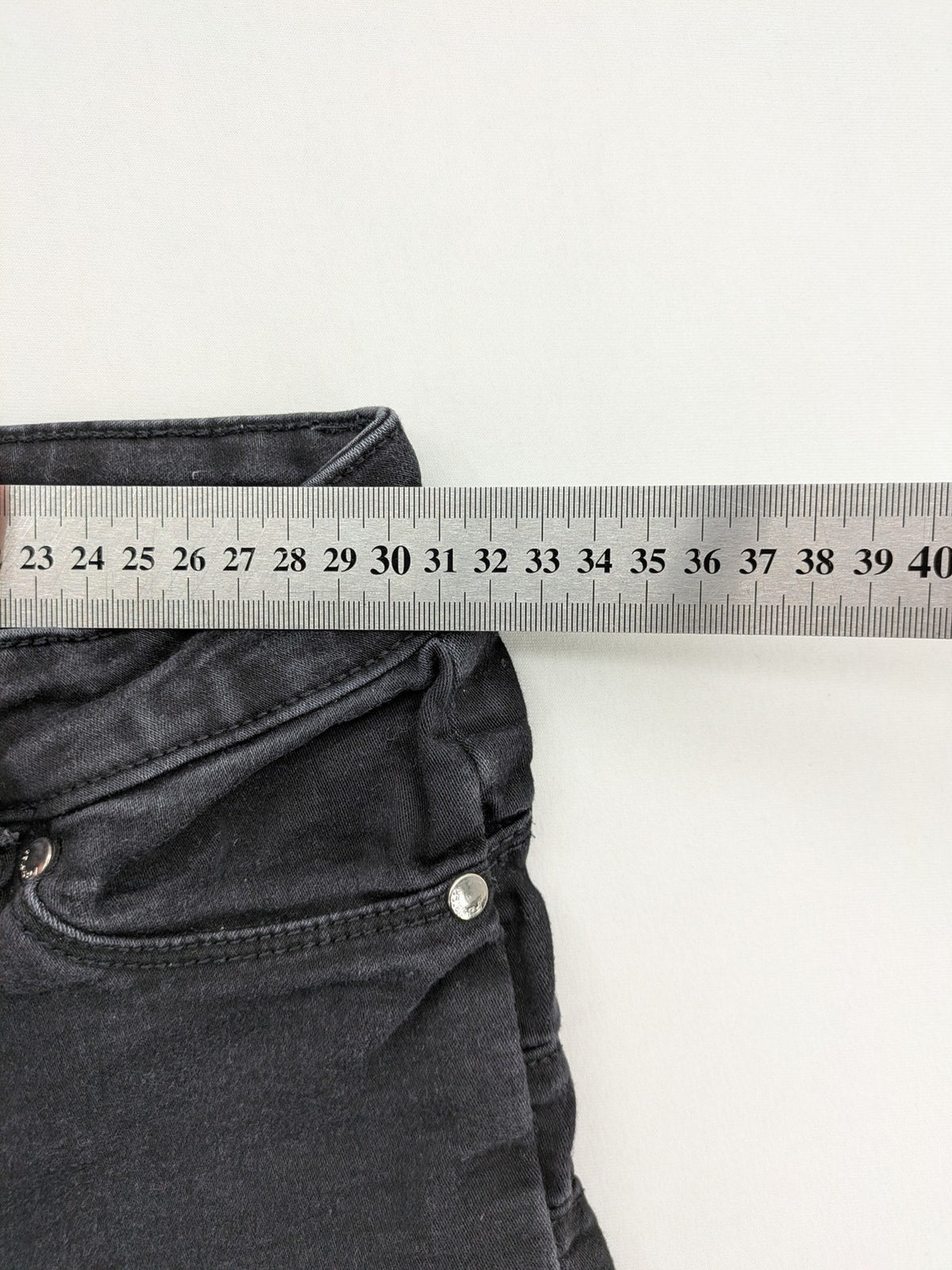 FB Sister skinny push-up jeans black grey faded stretch denim with classic fit.