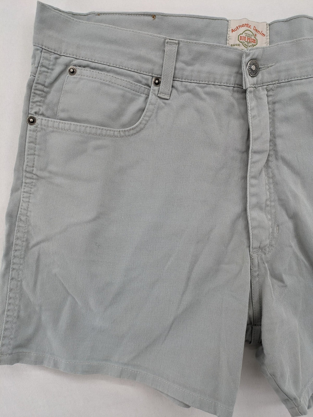 RIO PECOS grey shorts cotton-lycra blend with button closure and practical pockets