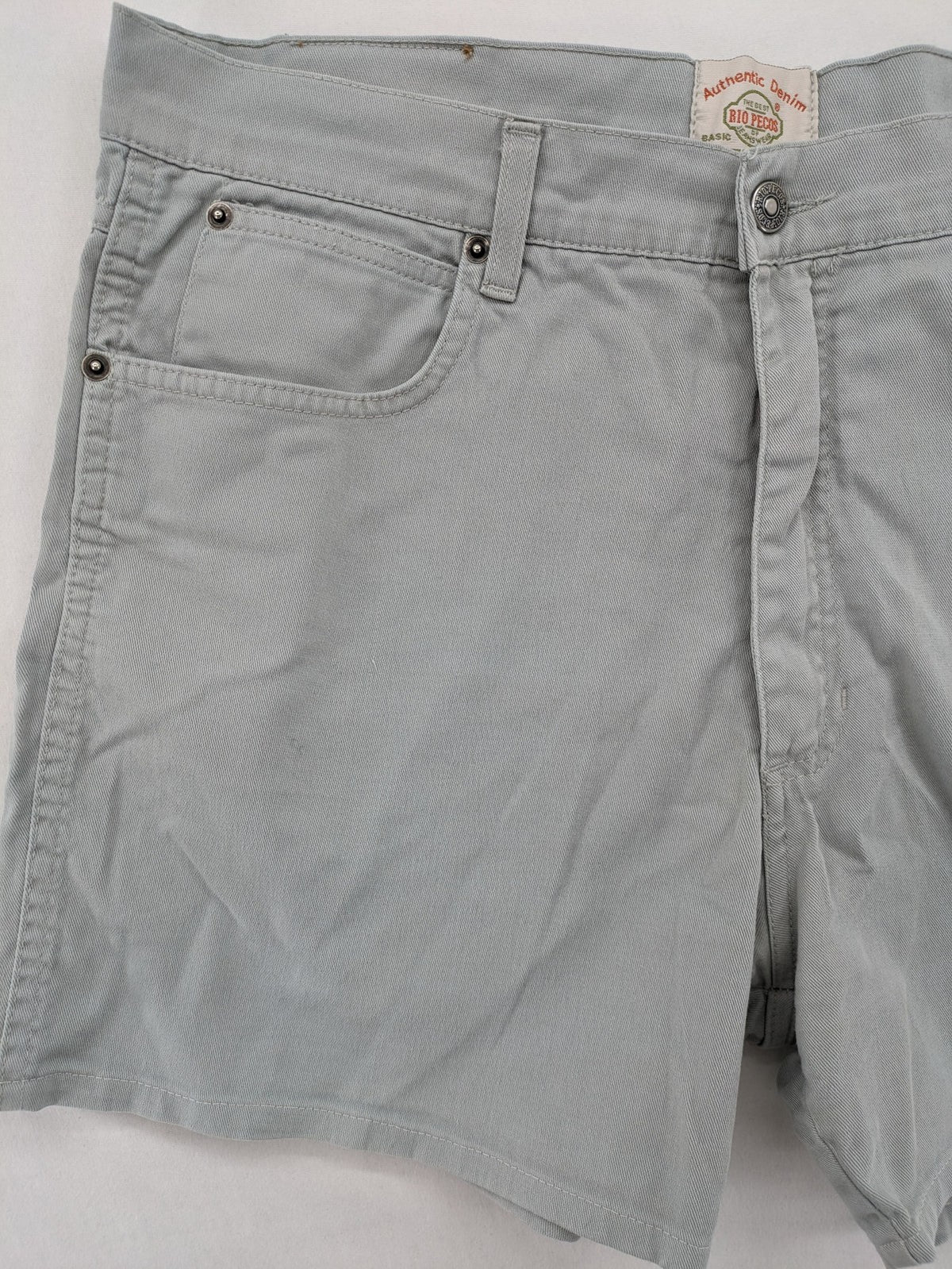 RIO PECOS grey shorts cotton-lycra blend with button closure and practical pockets
