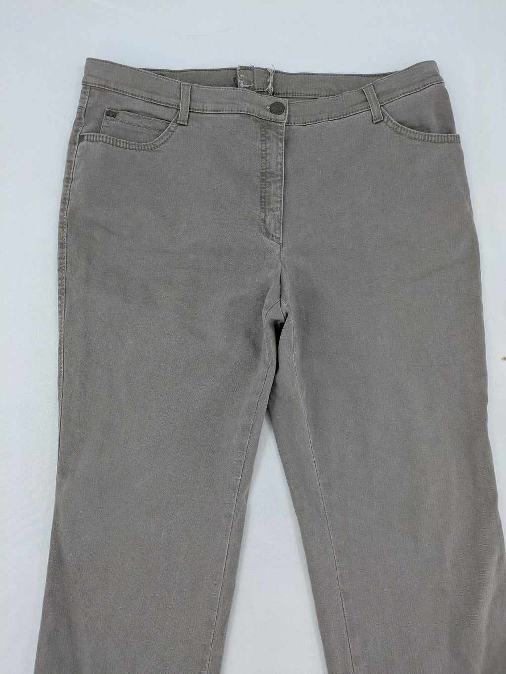 BRAX beige pants five-pocket design soft cotton blend with stretch