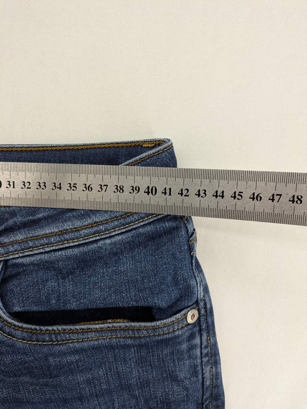 Jack & Jones blue straight jeans Glenn Slim Fit with classic button fly and denim stretch.