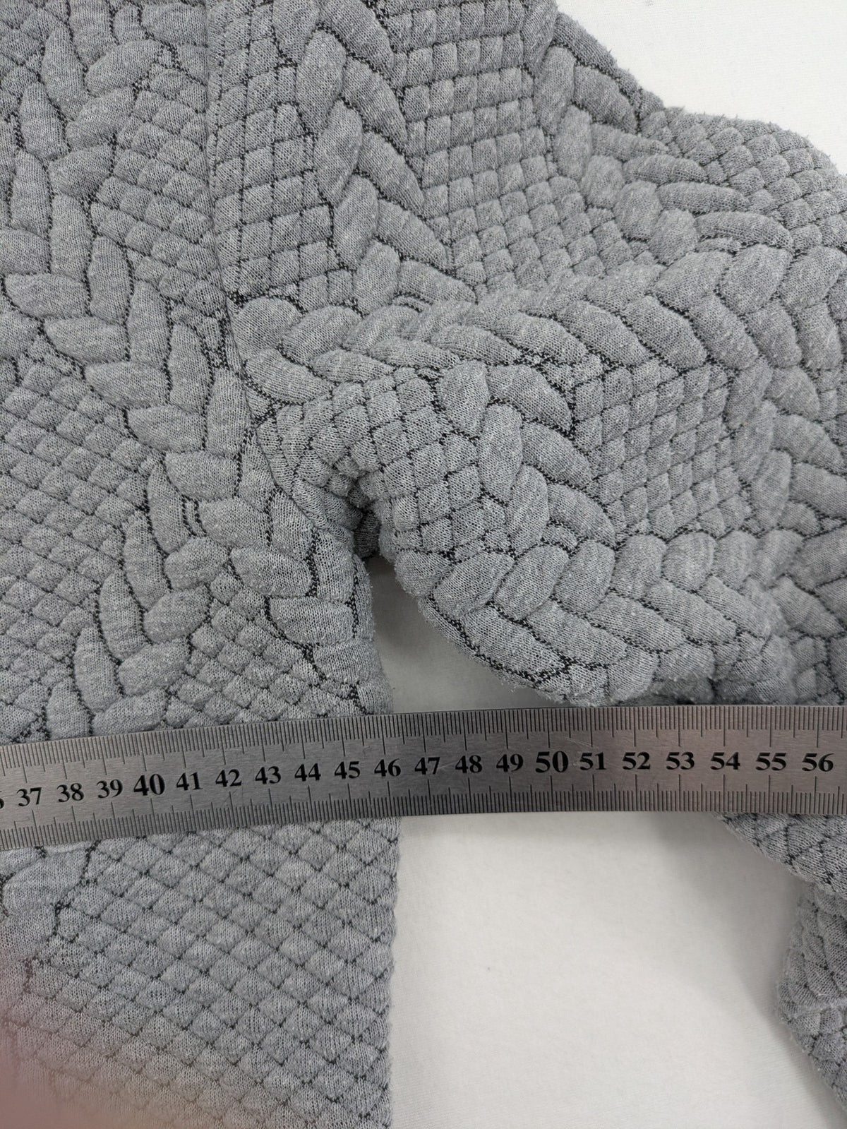 Zara Man grey turtle neck jumper textured cable knit pattern classic fit