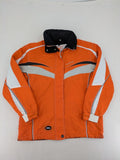 Outback orange outdoor jacket size 42 with reflective accents and mixed color details.