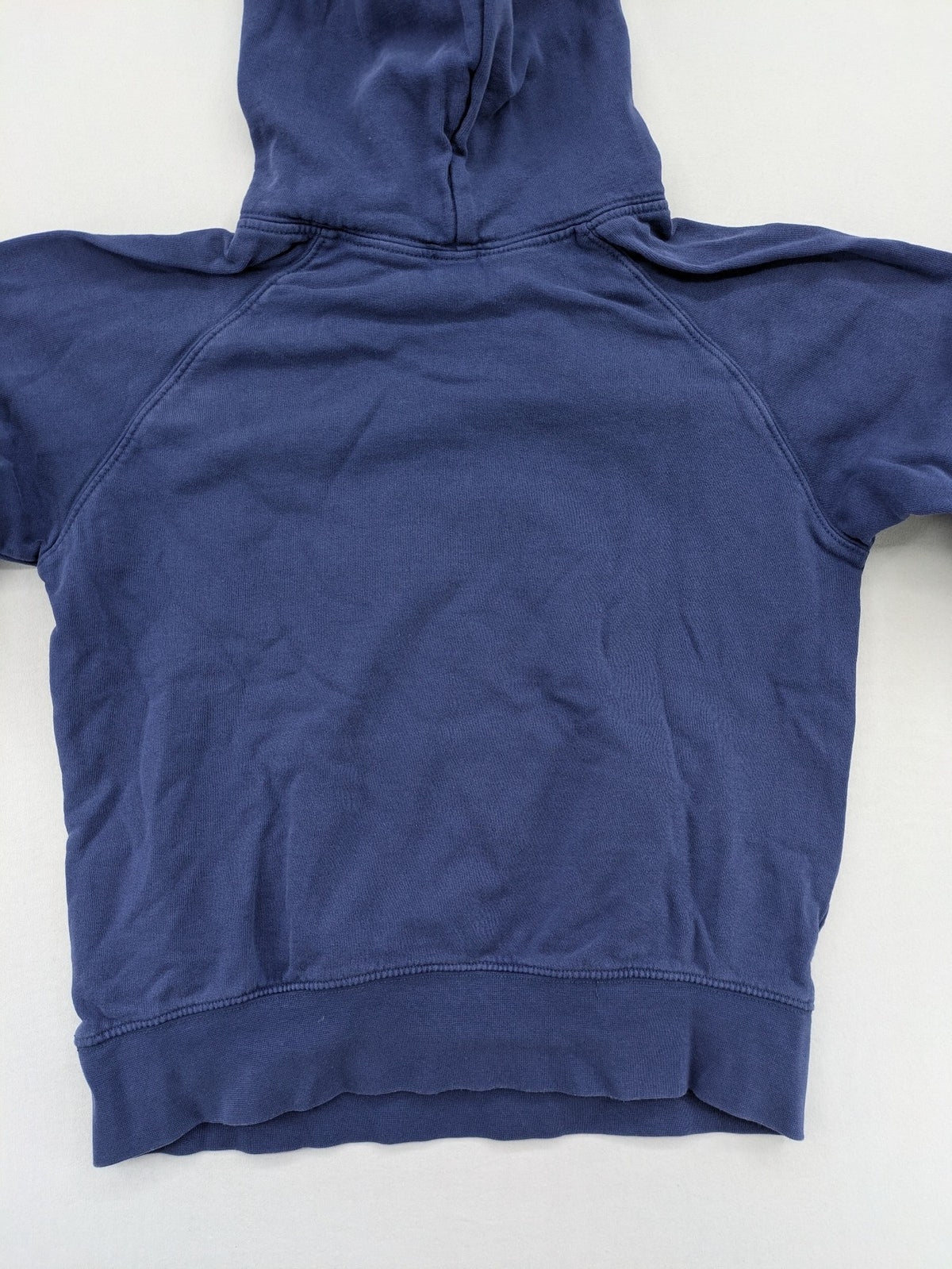 Replay blue turtle neck jumper with large logo print and kangaroo pocket, 100% cotton.