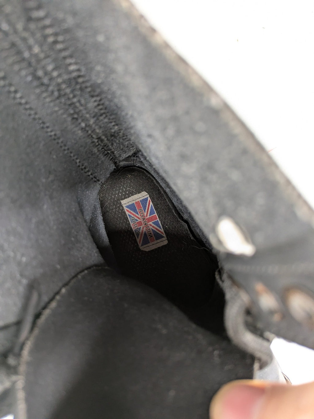 perfekt black combat boots leather 10-eyelet lacing reinforced toe durable design