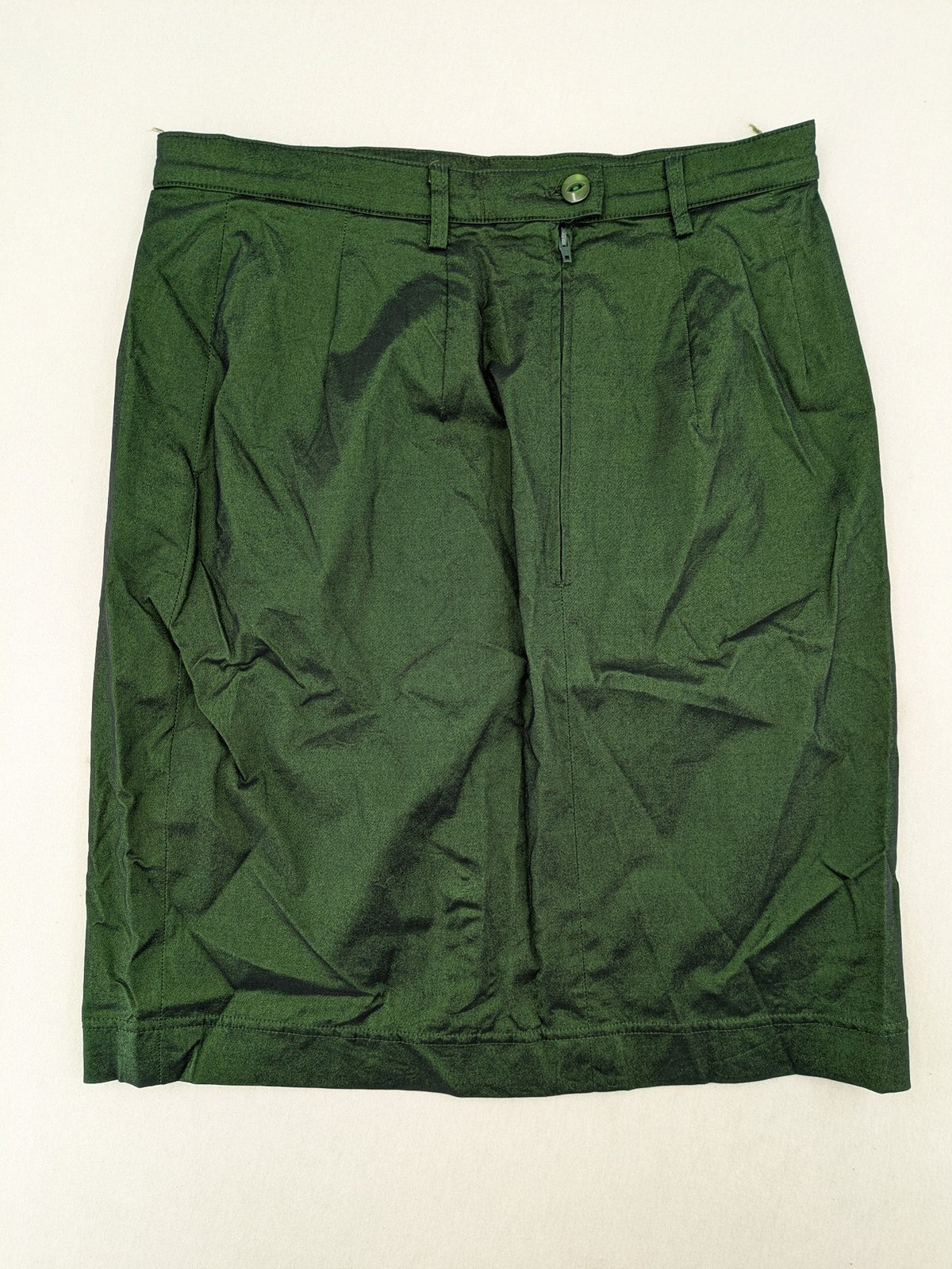Alba Moda green pencil skirt high-waisted shimmering fabric classic design