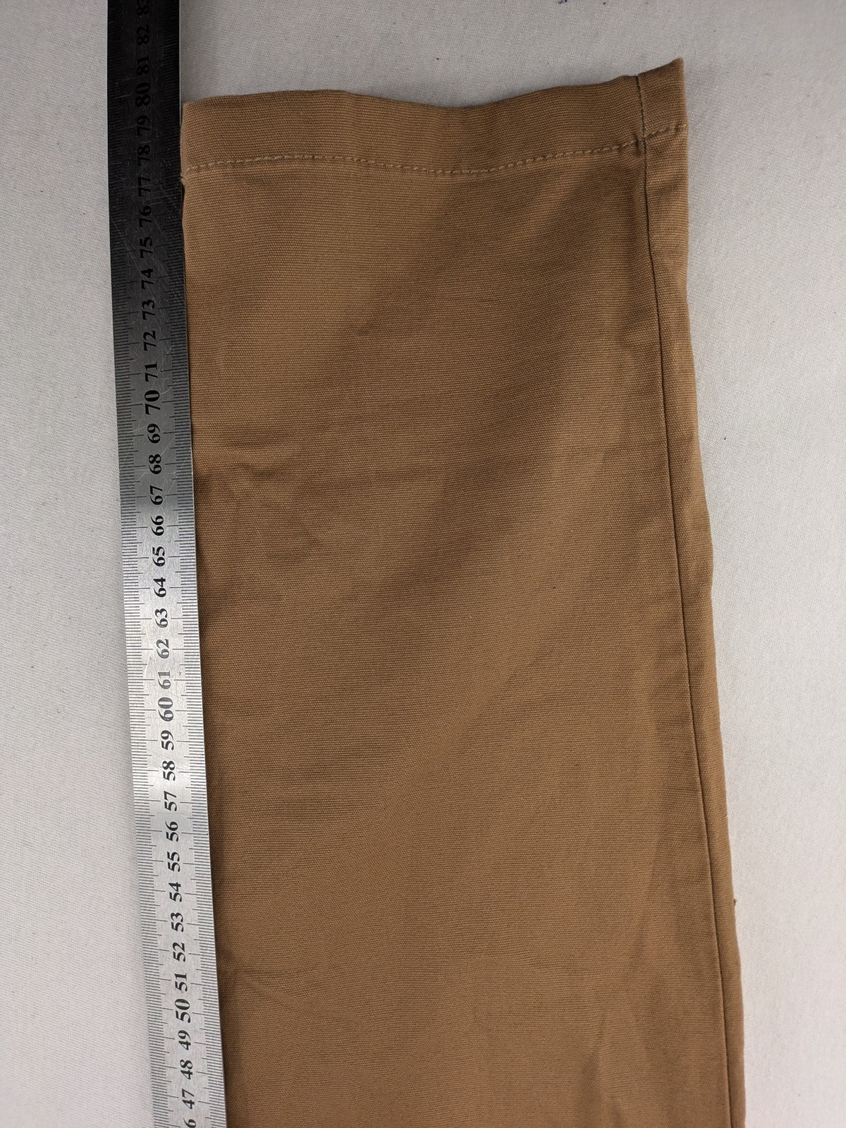 Nautical tan chino pants straight fit cotton blend with subtle anchor print lining.