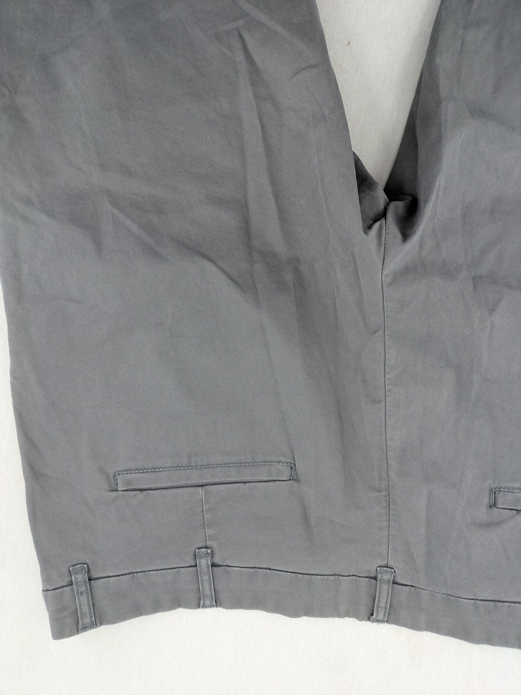 Jan Paulsen grey chino pants flat front cotton-elastane blend with classic design.