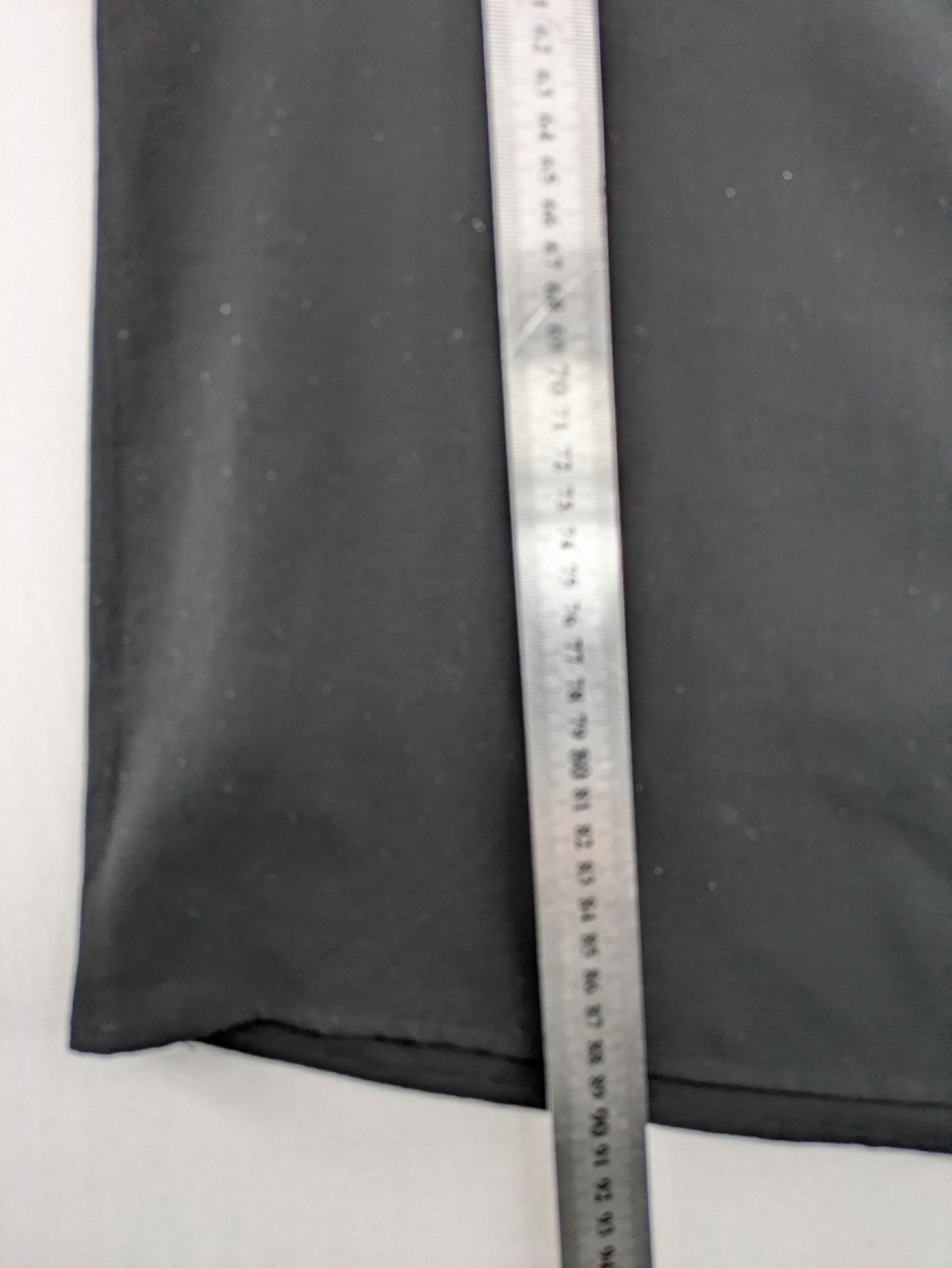 Infinity grey bridal party dress with pleated front and 3/4 sleeves.