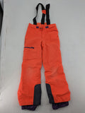 Vaude orange ski pants with logo, Primaloft insulation, and Ceplex Active membrane.