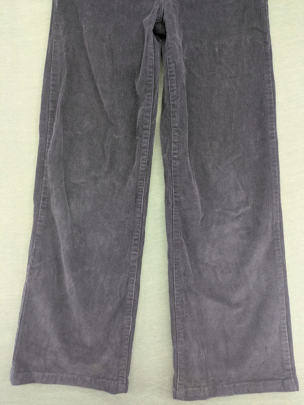 Tally Weijl grey cord pants wide leg high waist five-pocket design