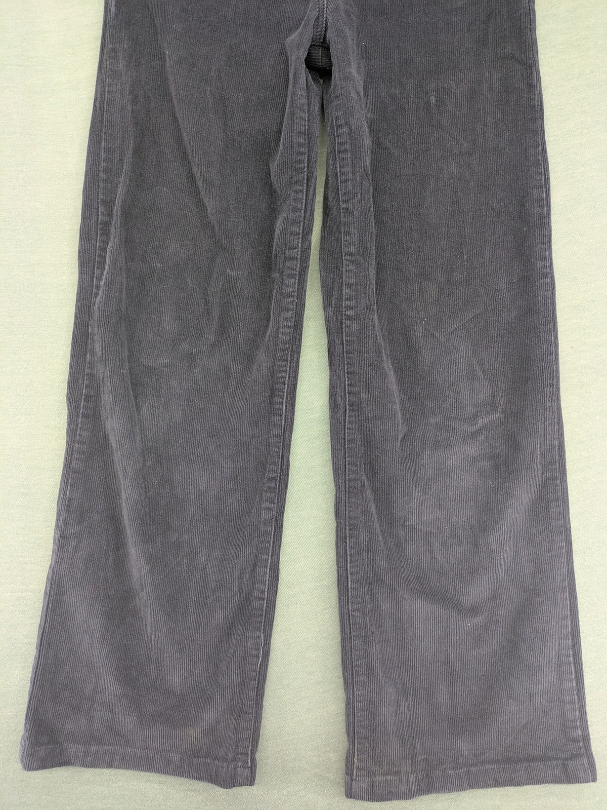 Tally Weijl grey cord pants wide leg high waist five-pocket design