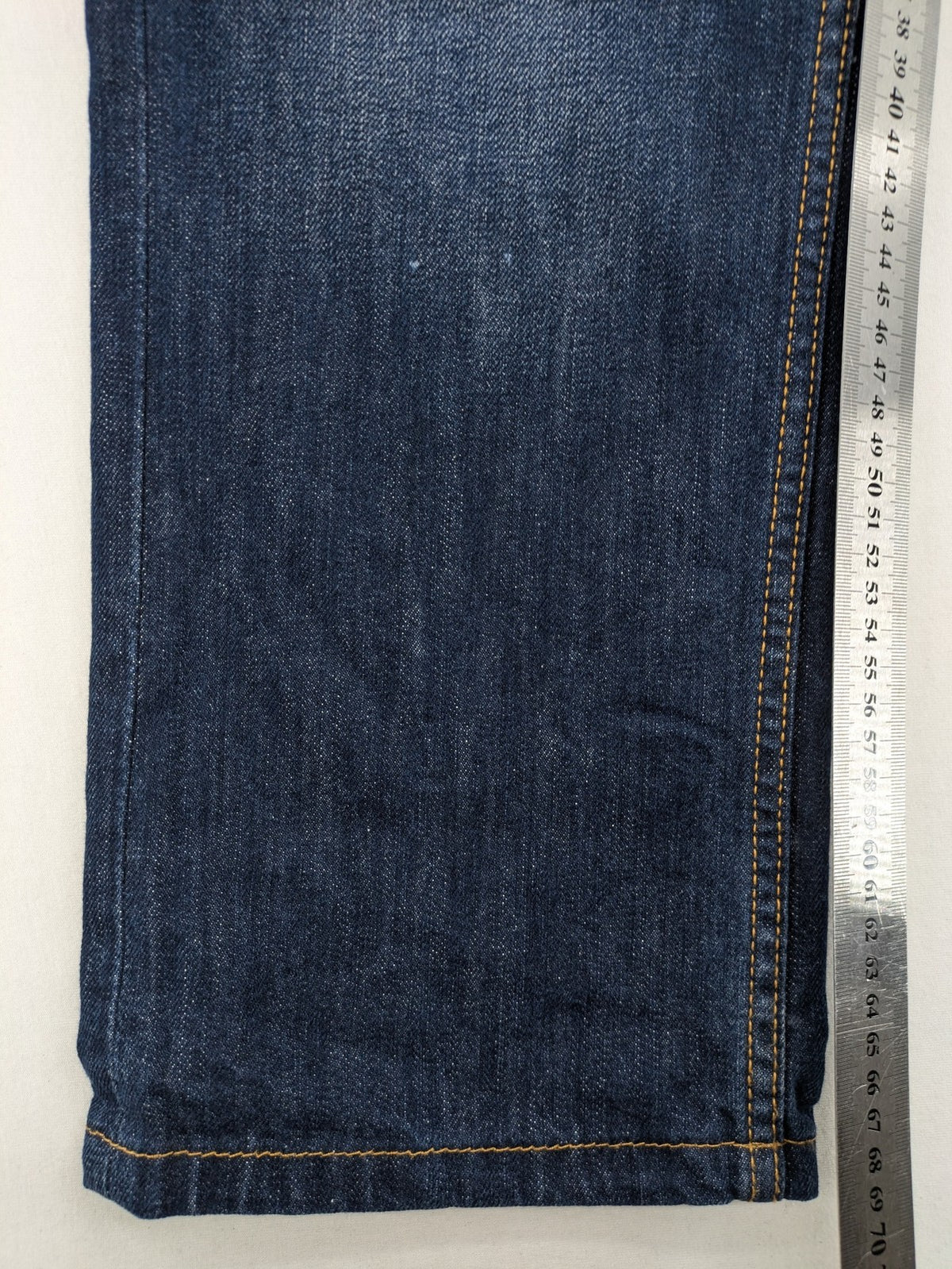 Denim 1982 blue straight jeans W36 L32 classic 5-pocket design cotton fabric