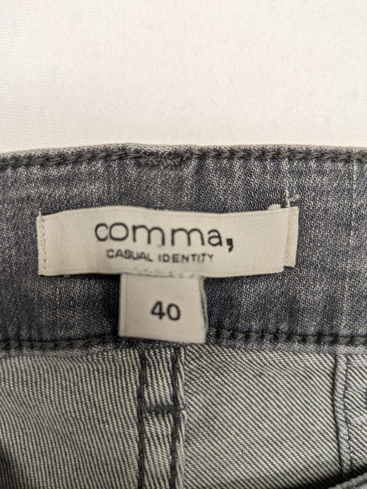 Comma grey skinny jeans washed look stretch denim casual identity