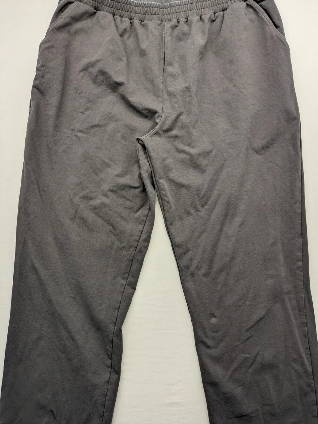 Feel Good grey loungewear joggers with elastic waistband, soft cotton blend material.