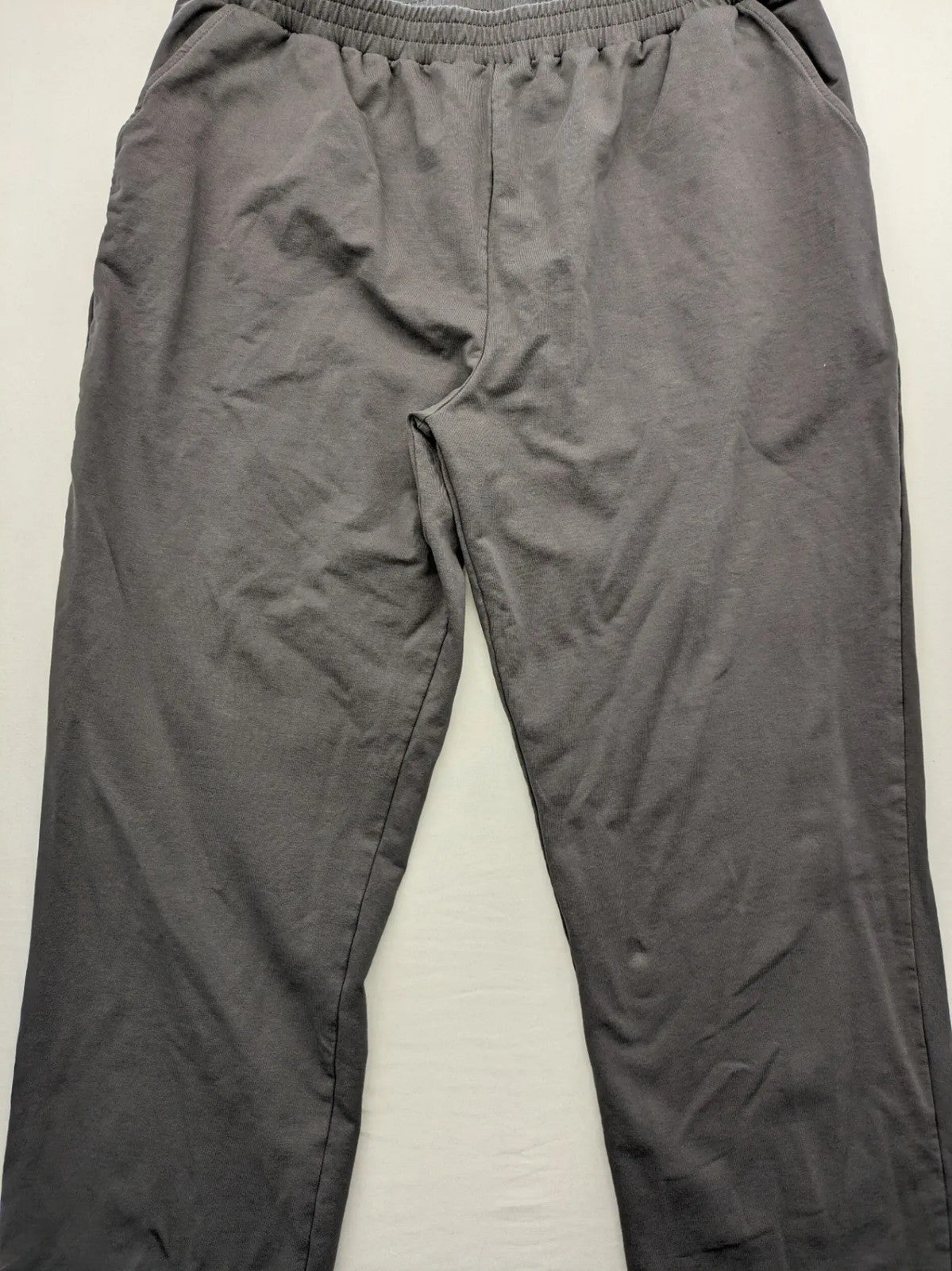 Feel Good grey loungewear joggers with elastic waistband, soft cotton blend material.