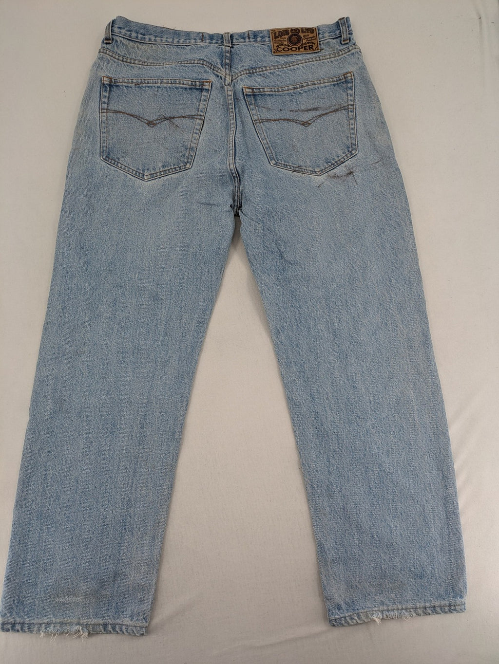 Lois straight jeans blue vintage wash 5-pocket style robust cotton denim