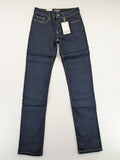 Esprit blue straight leg jeans mid rise with classic 5-pocket design and contrast stitching.