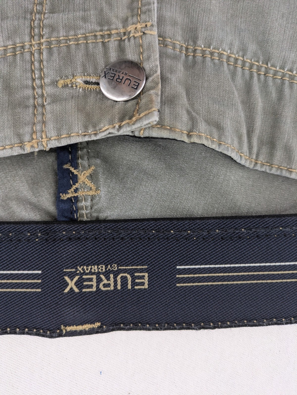 Eurex by Brax grey chinos, classic fit, made from cotton-stretch blend.