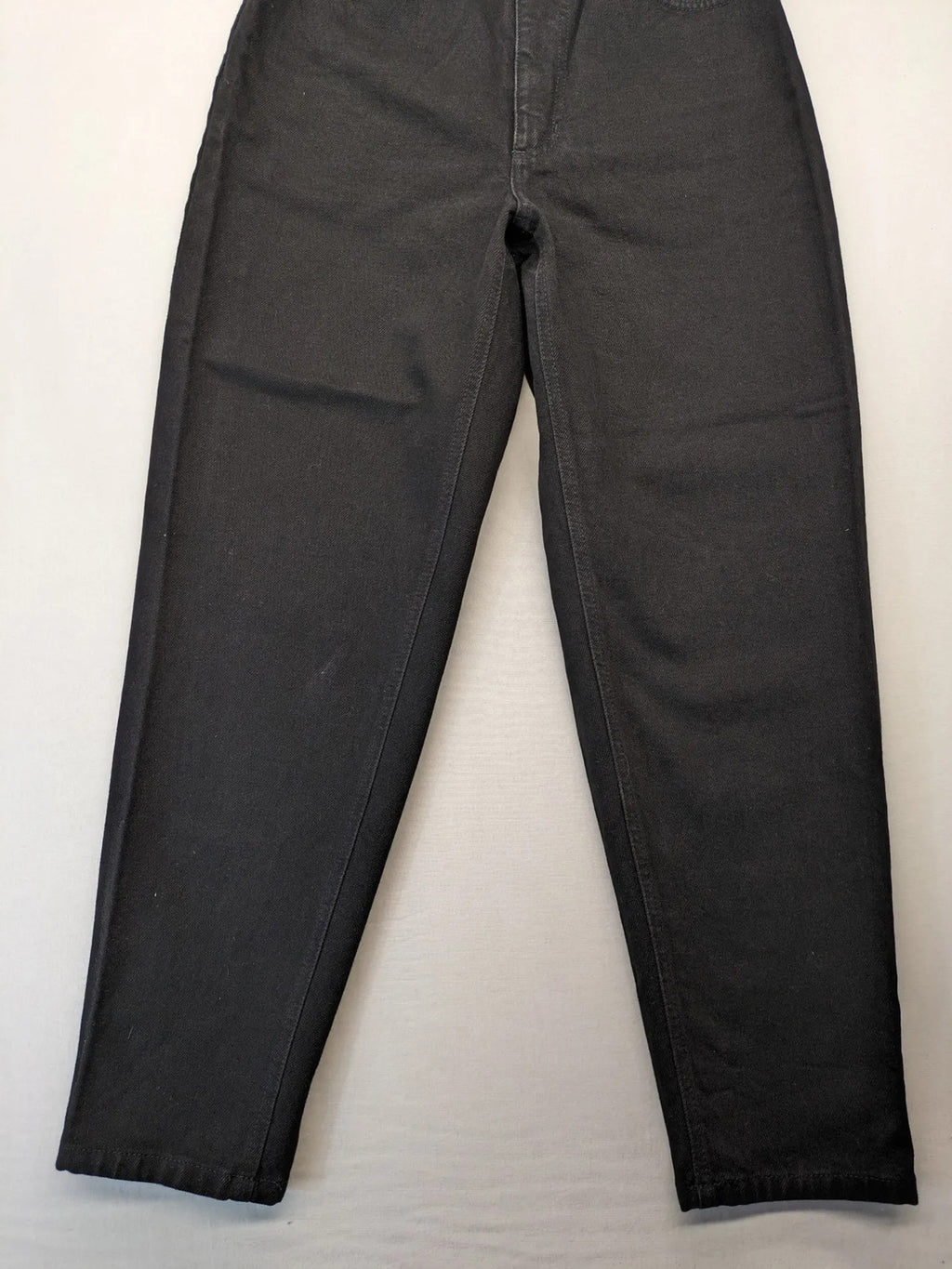 H.I.S black mom jeans high waist tapered fit 90s vintage style 100% cotton