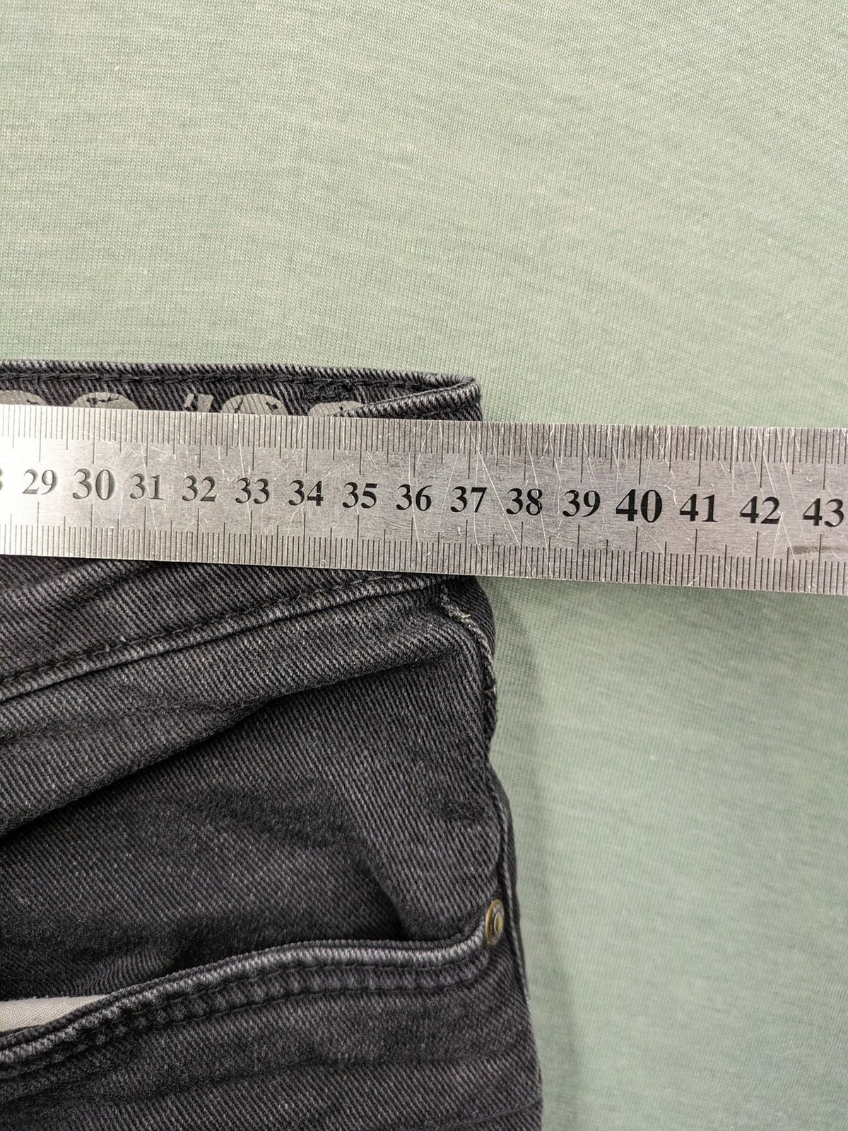 Hero by John Meddox black straight jeans with faded wash and durable cotton-stretch material.